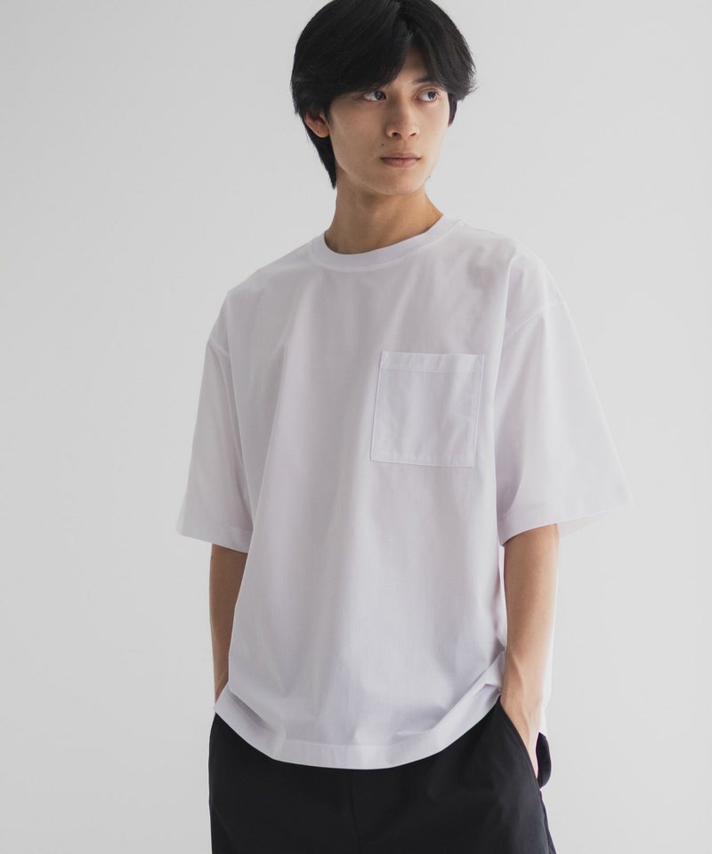 NAVY  KAZETOSU メッシュクルーネックTシャツ メンズ メール便 対応商品商品画像-11