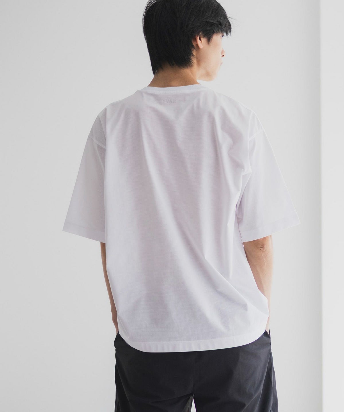 NAVY KAZETOSU メッシュクルーネックTシャツ メンズ ネコポス 対応商品