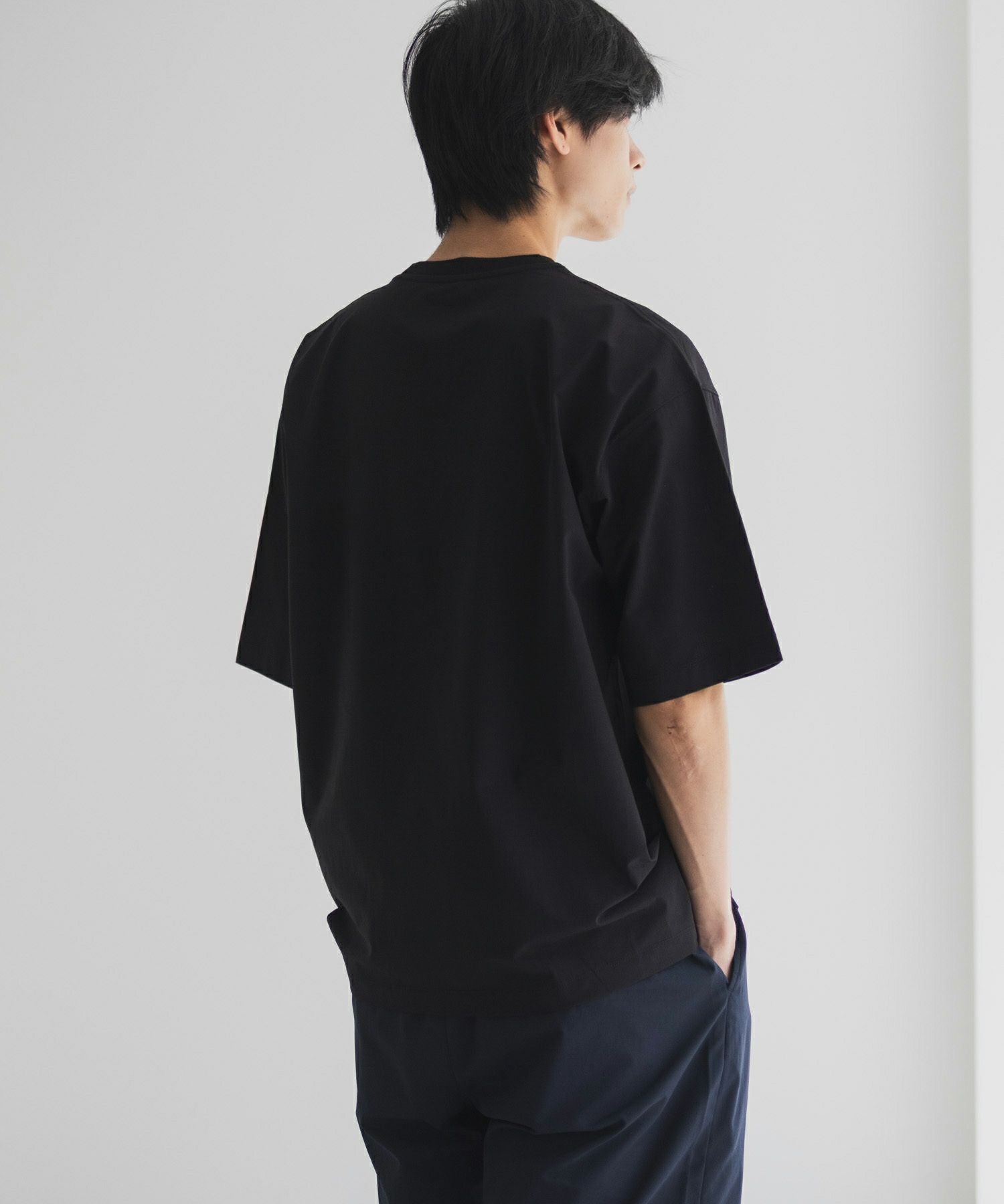 NAVY KAZETOSU メッシュクルーネックTシャツ メンズ