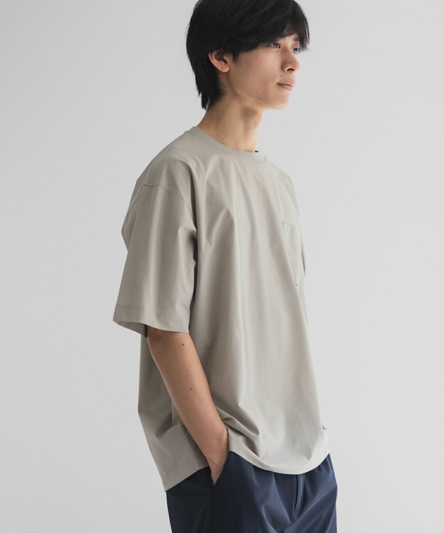 NAVY KAZETOSU メッシュクルーネックTシャツ メンズ