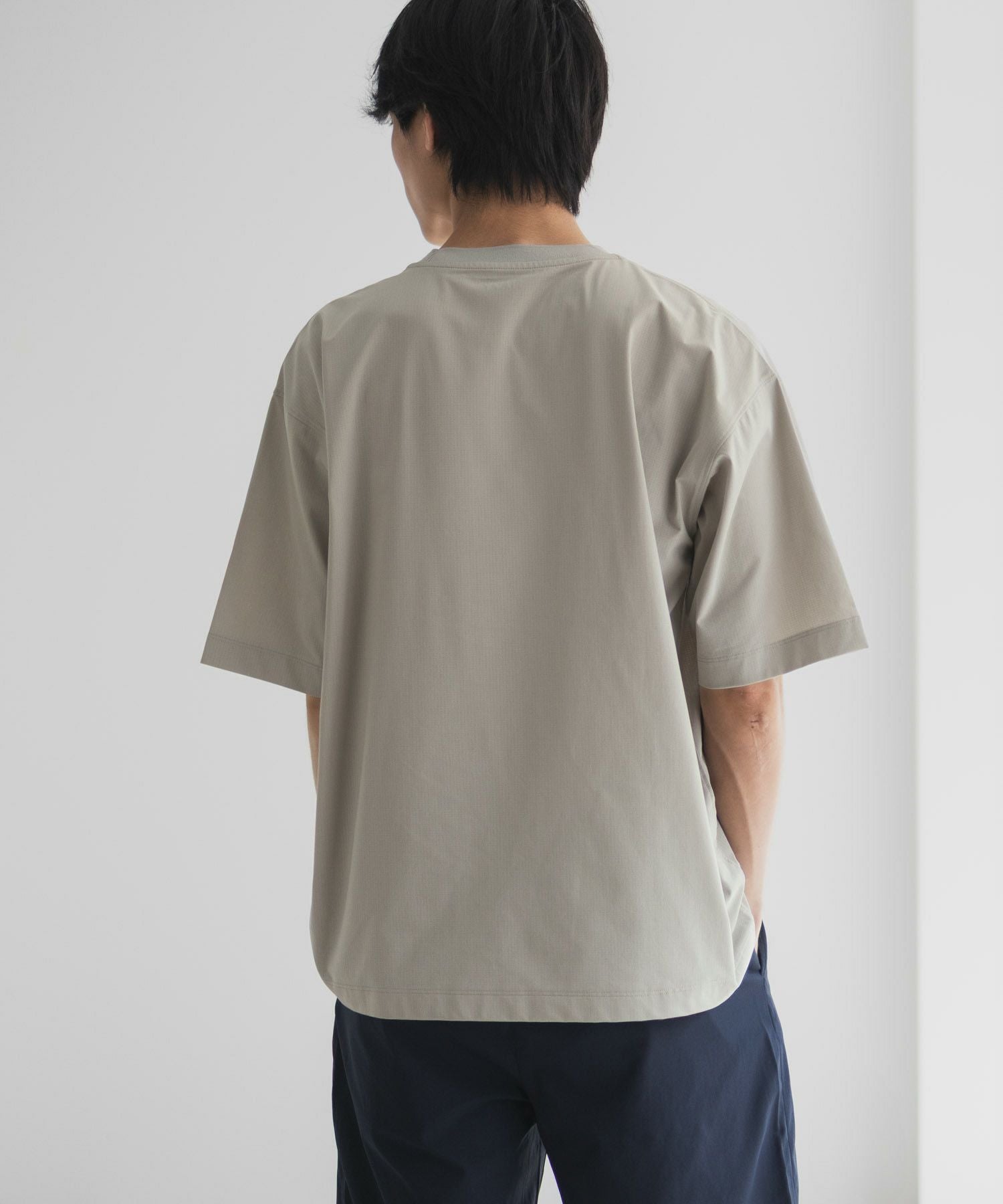 NAVY KAZETOSU メッシュクルーネックTシャツ メンズ