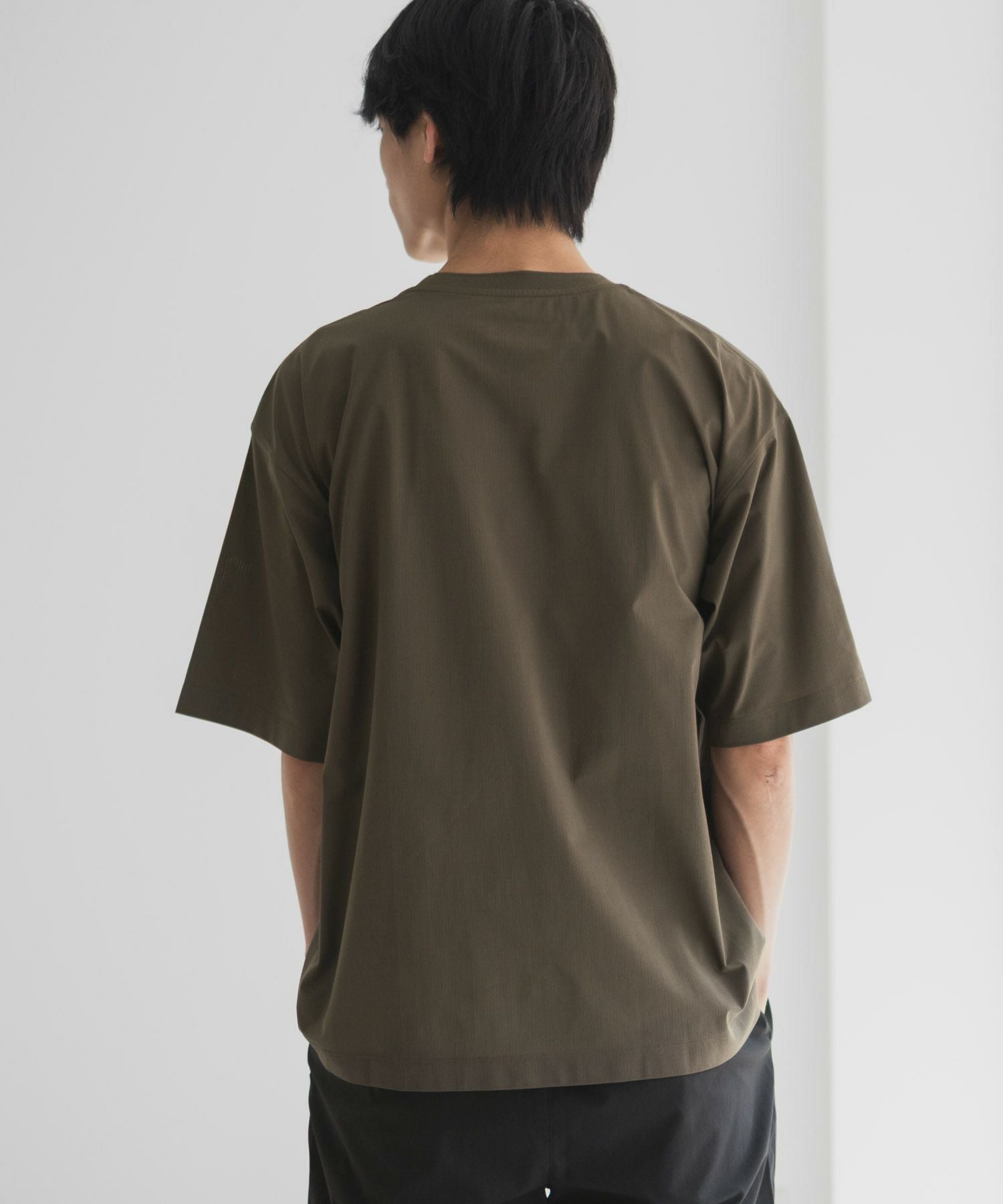 NAVY KAZETOSU メッシュクルーネックTシャツ メンズ