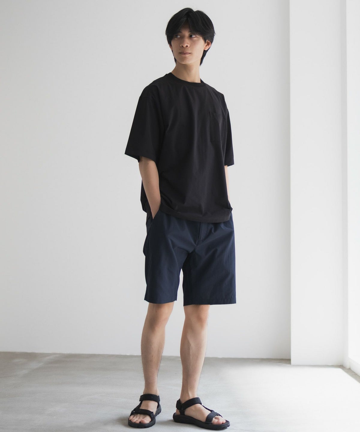 NAVY KAZETOSU メッシュクルーネックTシャツ メンズ ネコポス 対応商品