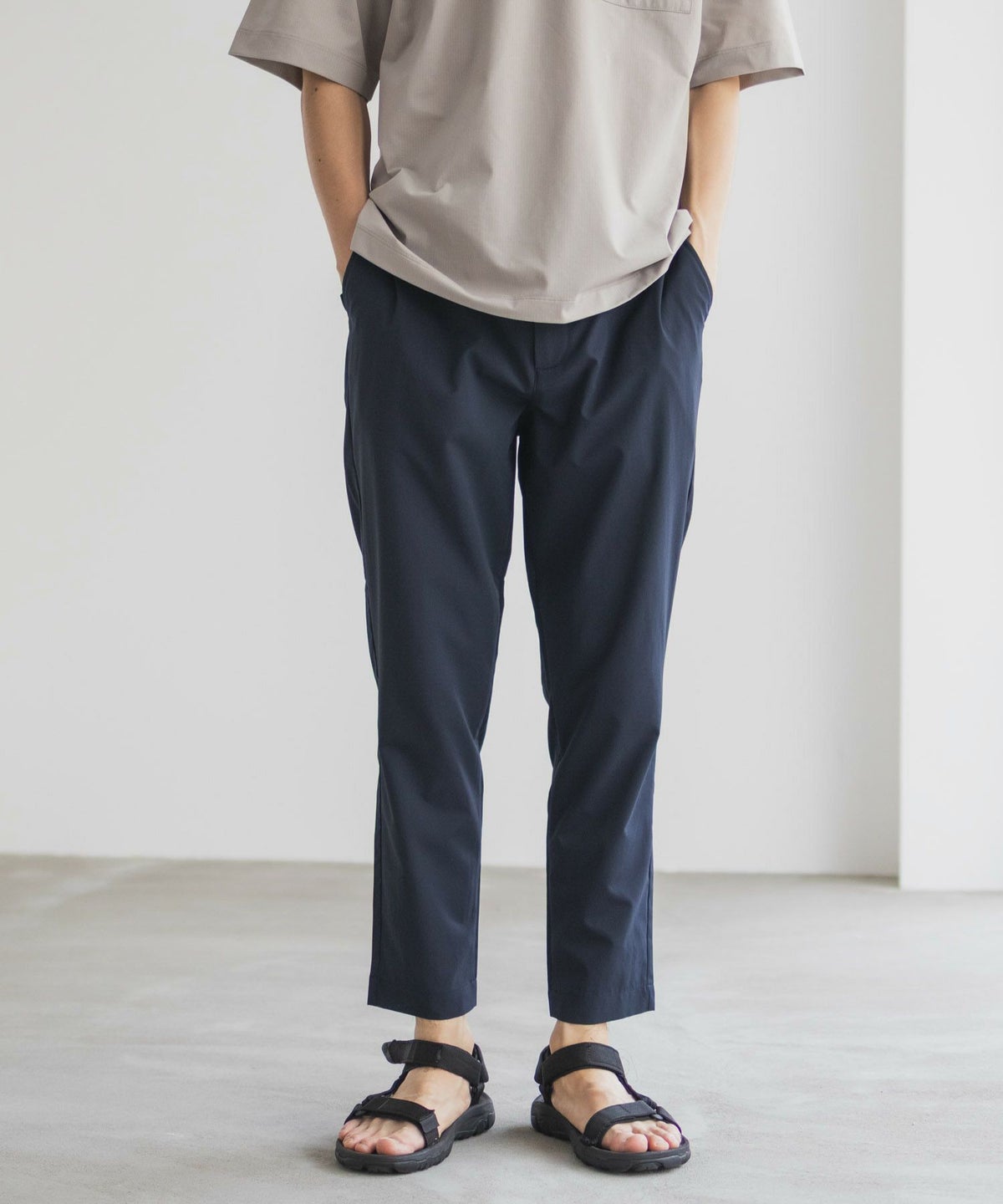 NAVY KAZETOSU メッシュアンクルパンツ メンズ