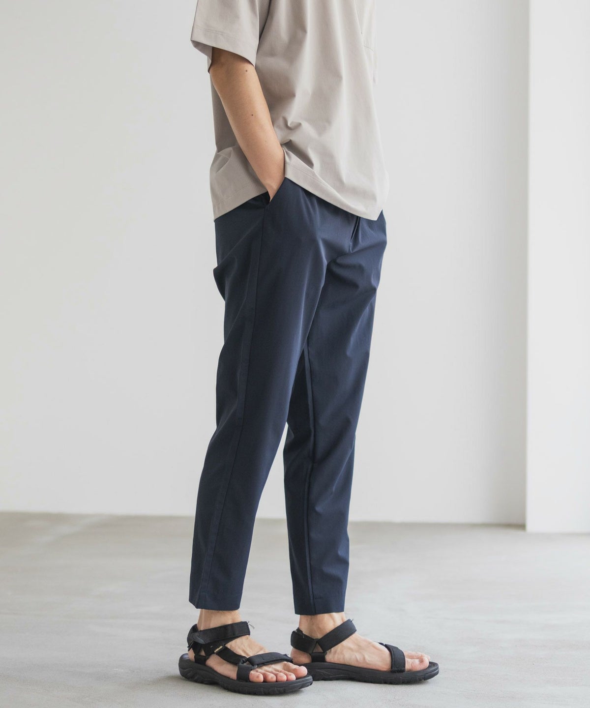 NAVY KAZETOSU メッシュアンクルパンツ メンズ