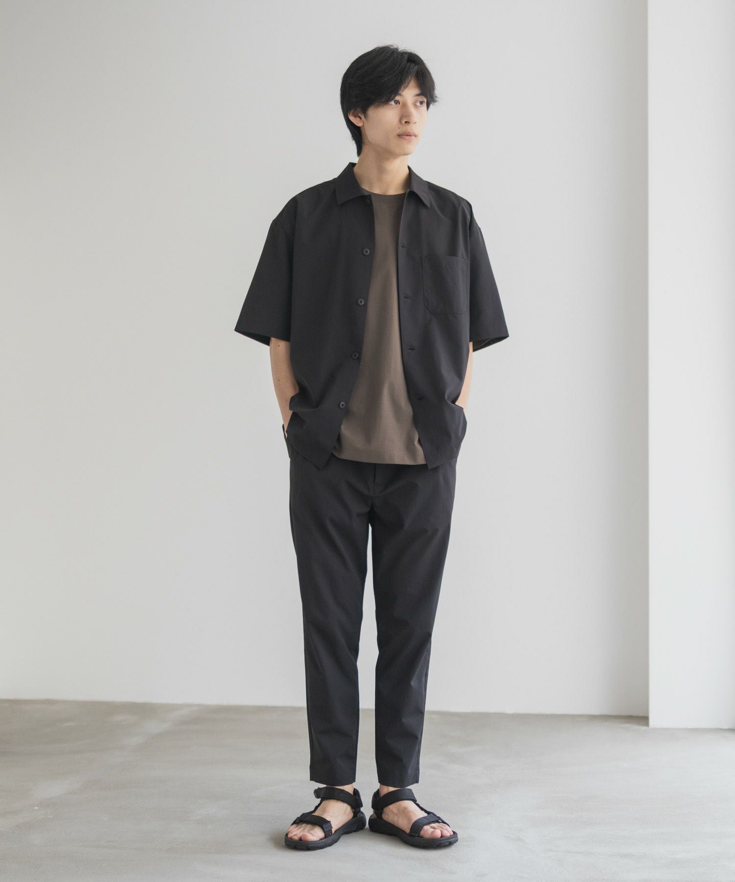 NAVY KAZETOSU メッシュアンクルパンツ メンズ