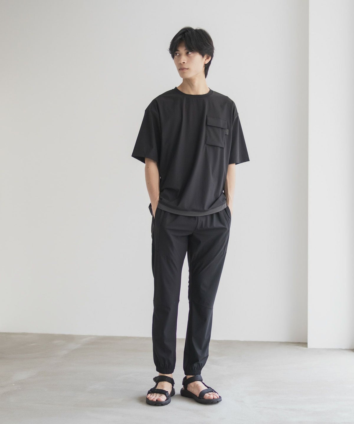 NAVY SARARI 極冷ジョガーパンツ メンズ