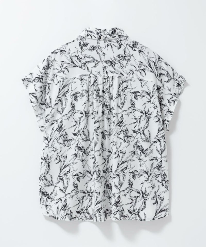 Howdy Marie  インドファブリック 前開きフレンチスリーブシャツ レディース商品画像-19