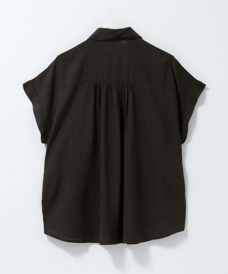 Howdy Marie インドファブリック 前開きフレンチスリーブシャツ レディース商品画像-21