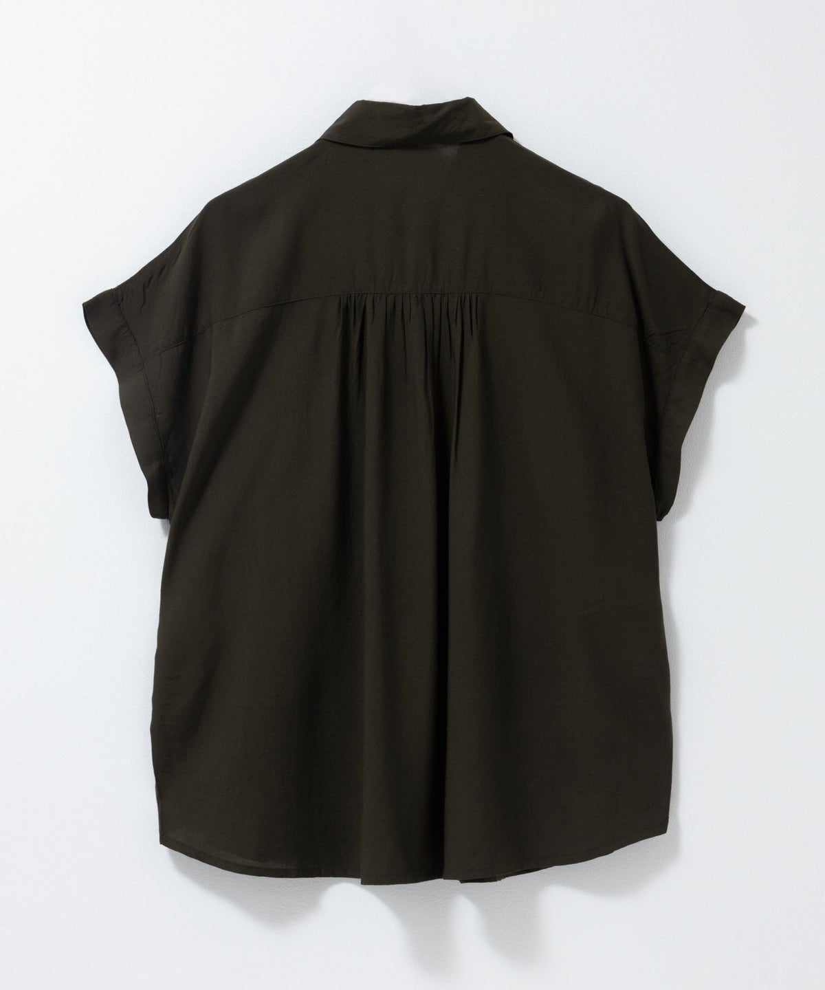 Howdy Marie インドファブリック 前開きフレンチスリーブシャツ レディース