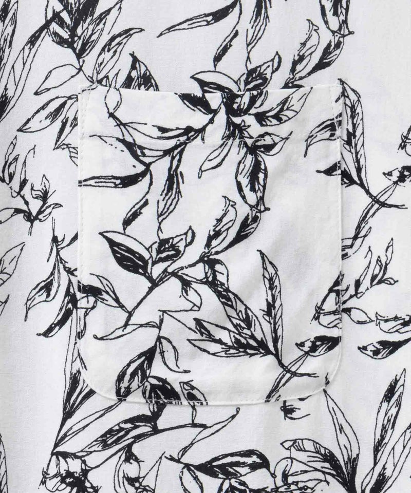 Howdy Marie インドファブリック 前開きフレンチスリーブシャツ レディース商品画像-24