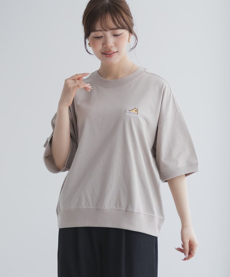 CONVERSE ワンポイントシューズTシャツ レディース メール便 対応商品商品画像-14