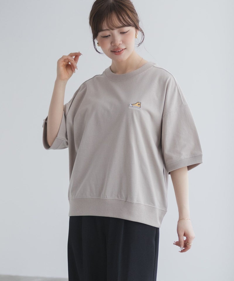 CONVERSE  ワンポイントシューズTシャツ レディース メール便 対応商品商品画像-15