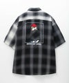 RED CAP GIRL ルーズサイズバックイラストオンブレーチェック半袖シャツ メンズ商品サムネイル-4