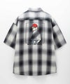 RED CAP GIRL ルーズサイズバックイラストオンブレーチェック半袖シャツ メンズ商品サムネイル-6
