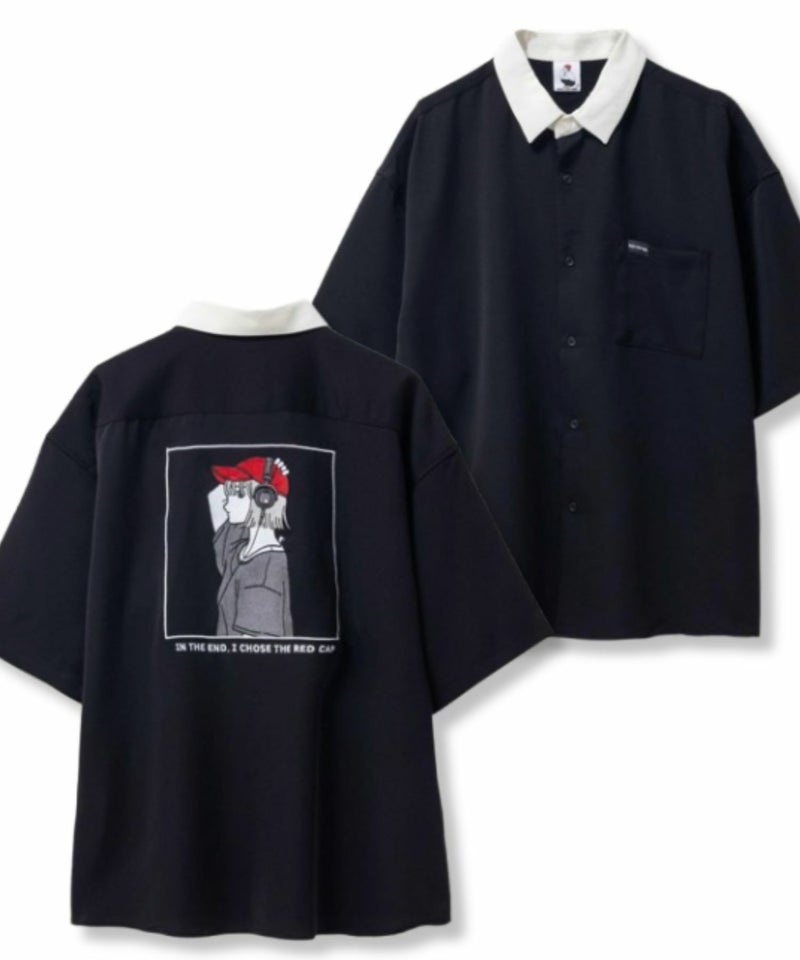 RED CAP GIRL ルーズサイズバック刺繍クレリック半袖シャツ メンズ商品画像-1