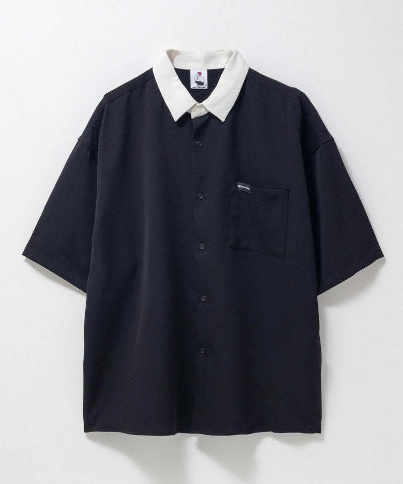 RED CAP GIRL ルーズサイズバック刺繍クレリック半袖シャツ メンズ商品画像-5