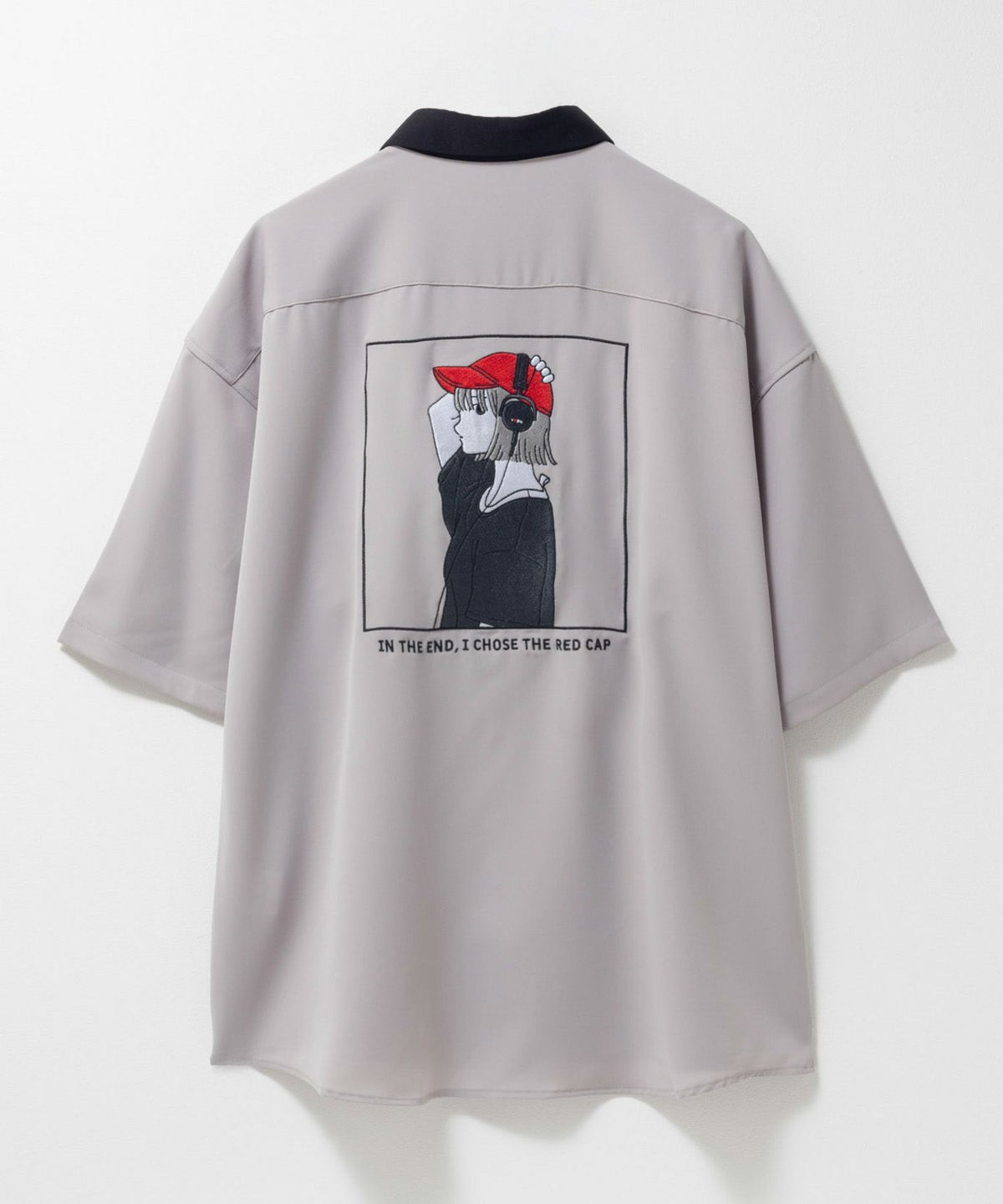 RED CAP GIRL ルーズサイズバック刺繍クレリック半袖シャツ メンズ