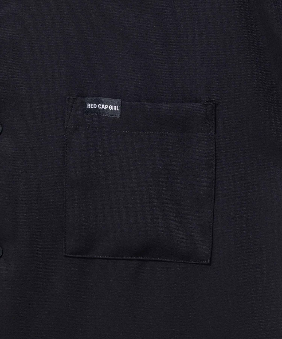 RED CAP GIRL ルーズサイズバック刺繍クレリック半袖シャツ メンズ