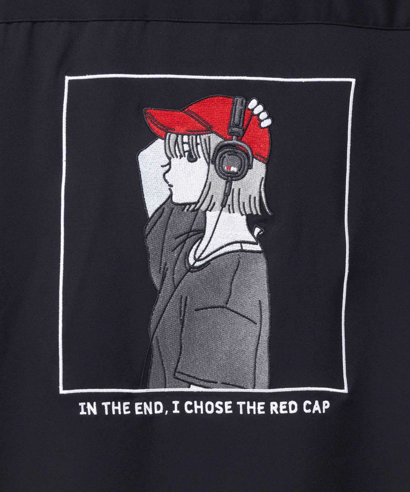 RED CAP GIRL  ルーズサイズバック刺繍クレリック半袖シャツ メンズ商品画像-12