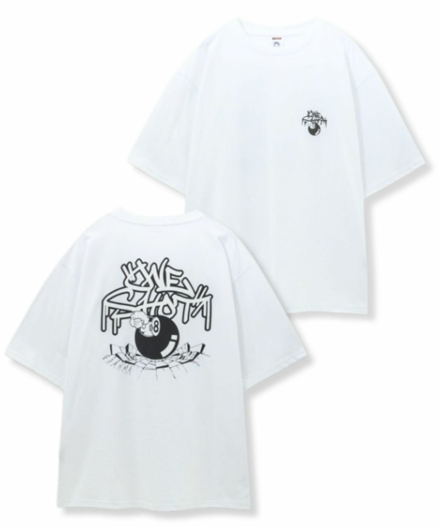 天竺発泡タギングロゴTシャツ メンズ