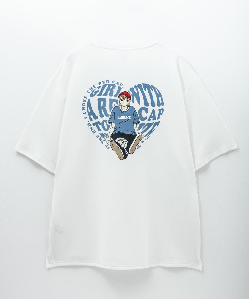 RED CAP GIRL ポンチ素材バックプリントTシャツ メンズ メール便 対応商品商品画像-7