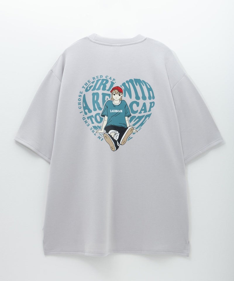 RED CAP GIRL ポンチ素材バックプリントTシャツ メンズ メール便 対応商品商品画像-9