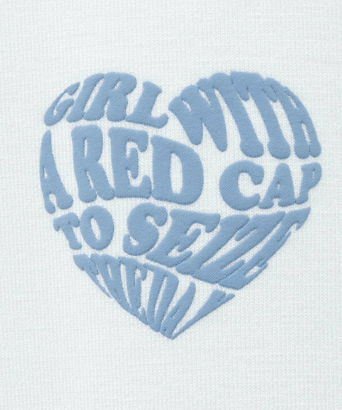 RED CAP GIRL ポンチ素材バックプリントTシャツ メンズ ネコポス 対応商品