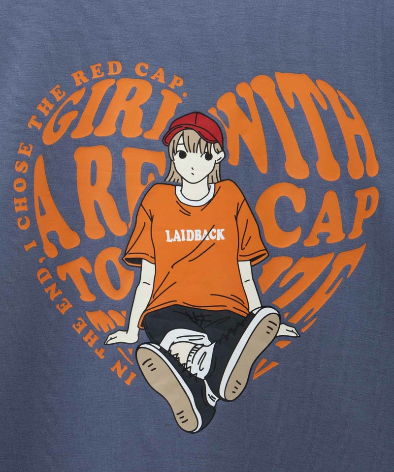 RED CAP GIRL ポンチ素材バックプリントTシャツ メンズ メール便 対応商品商品画像-20