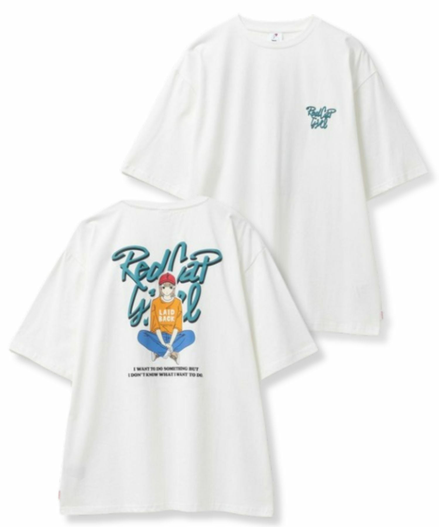 RED CAP GIRL 天竺バックプリントTシャツ メンズ