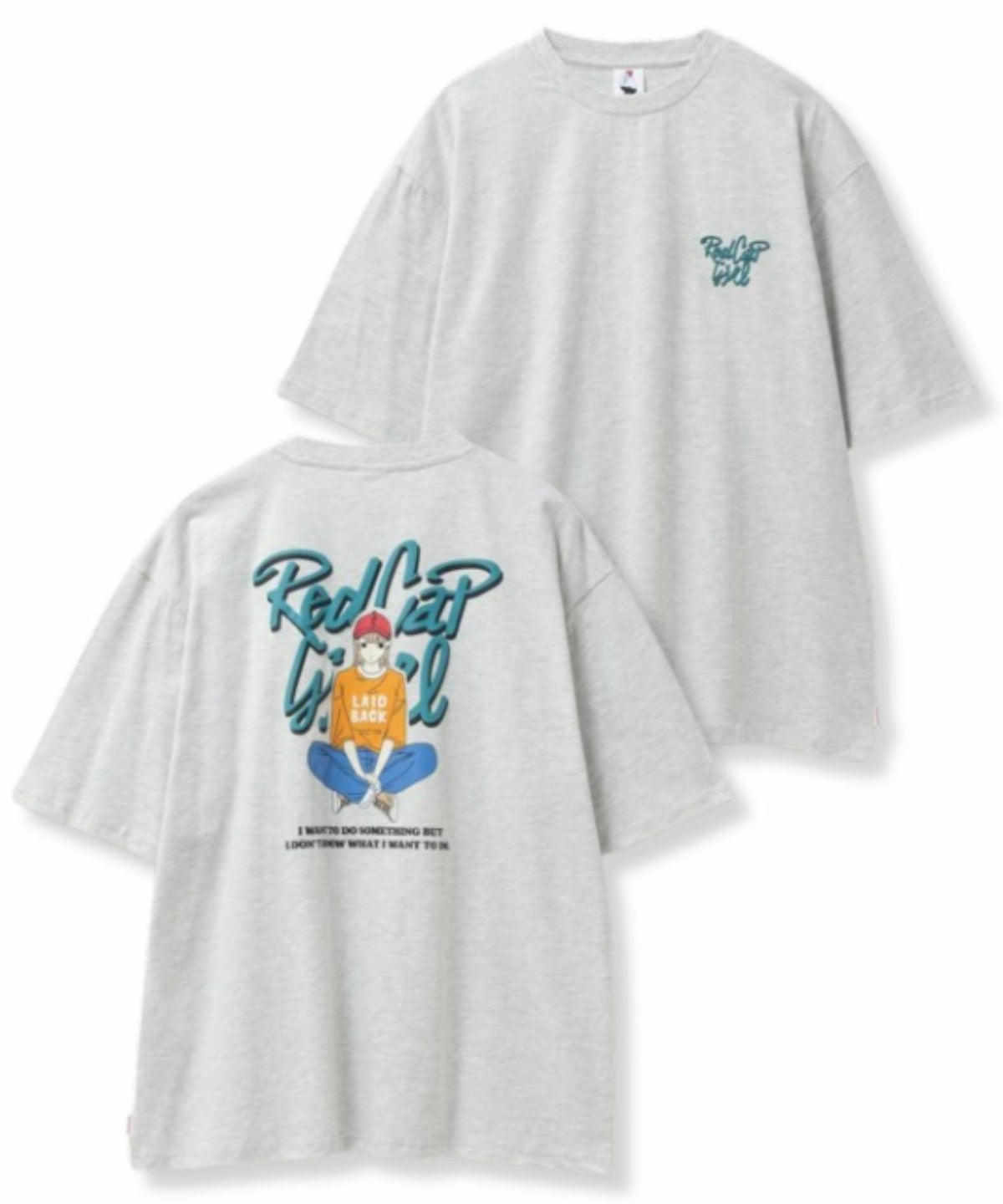 RED CAP GIRL 天竺バックプリントTシャツ メンズ ネコポス 対応商品