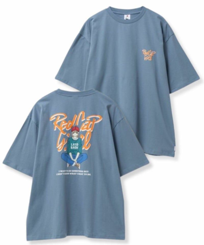 RED CAP GIRL  天竺バックプリントTシャツ メンズ メール便 対応商品商品画像-5