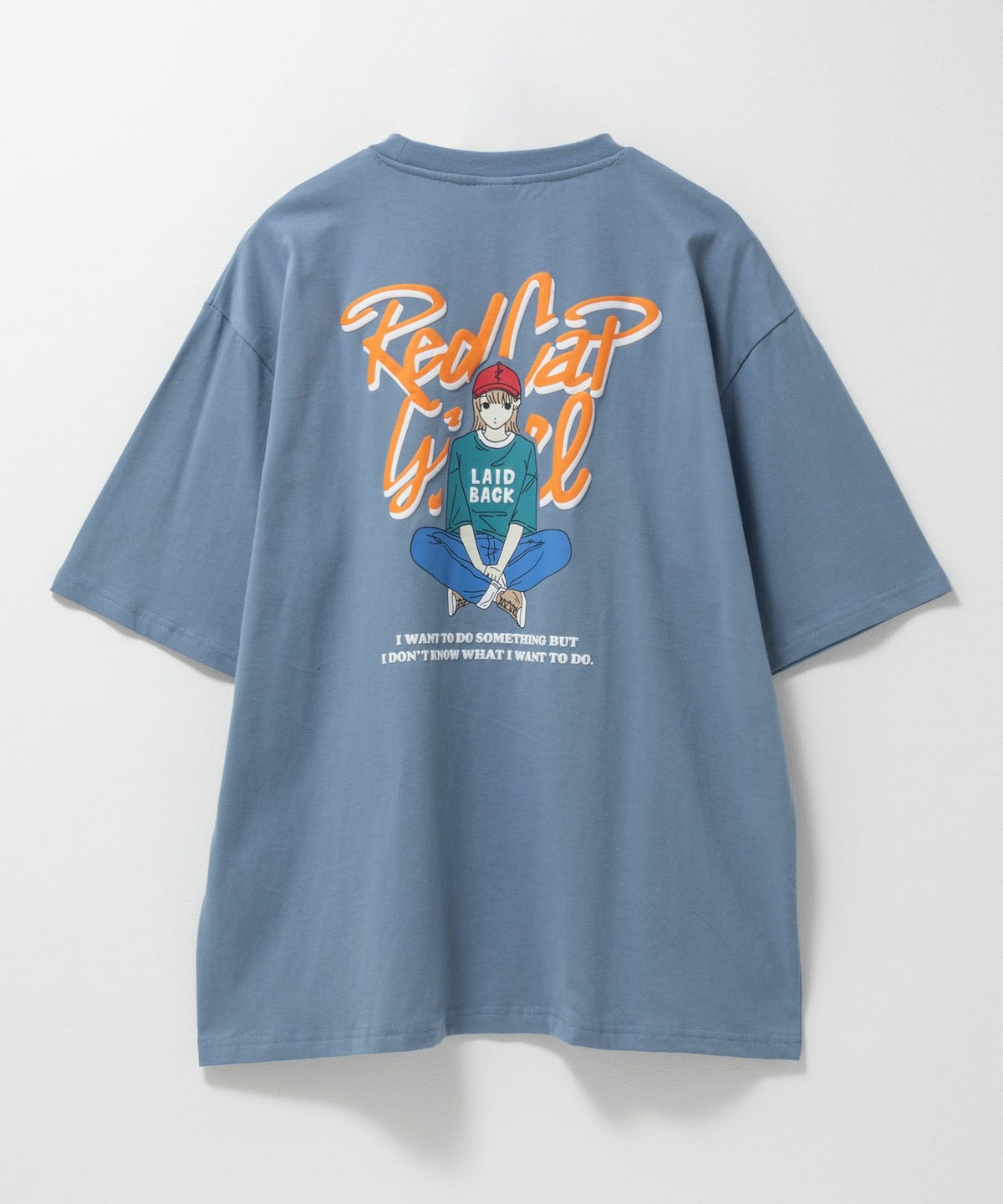 RED CAP GIRL 天竺バックプリントTシャツ メンズ ネコポス 対応商品