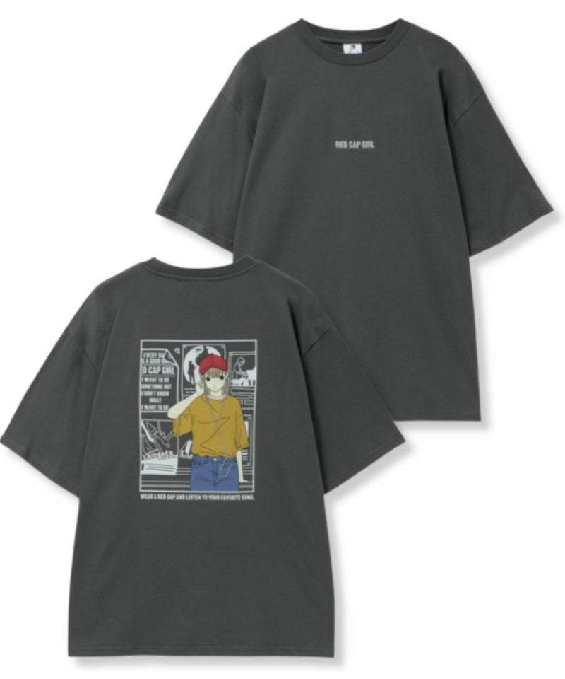RED CAP GIRL 天竺バックプリントTシャツ メンズ メール便 対応商品商品画像-3