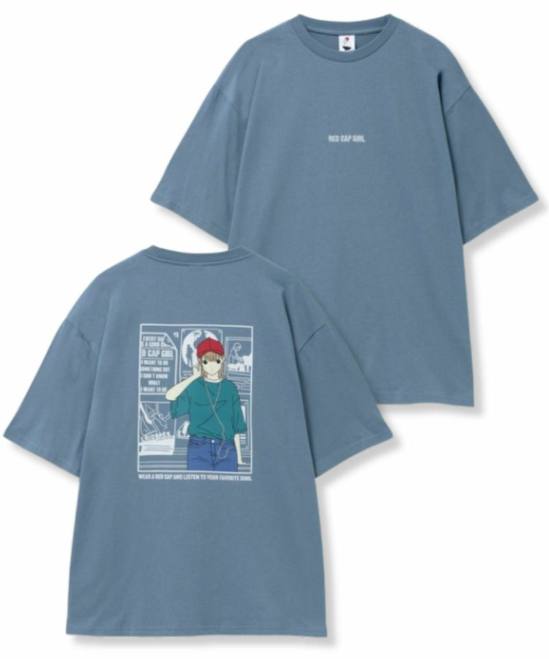 RED CAP GIRL 天竺バックプリントTシャツ メンズ メール便 対応商品商品画像-5