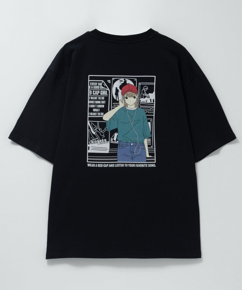 RED CAP GIRL 天竺バックプリントTシャツ メンズ メール便 対応商品商品画像-12