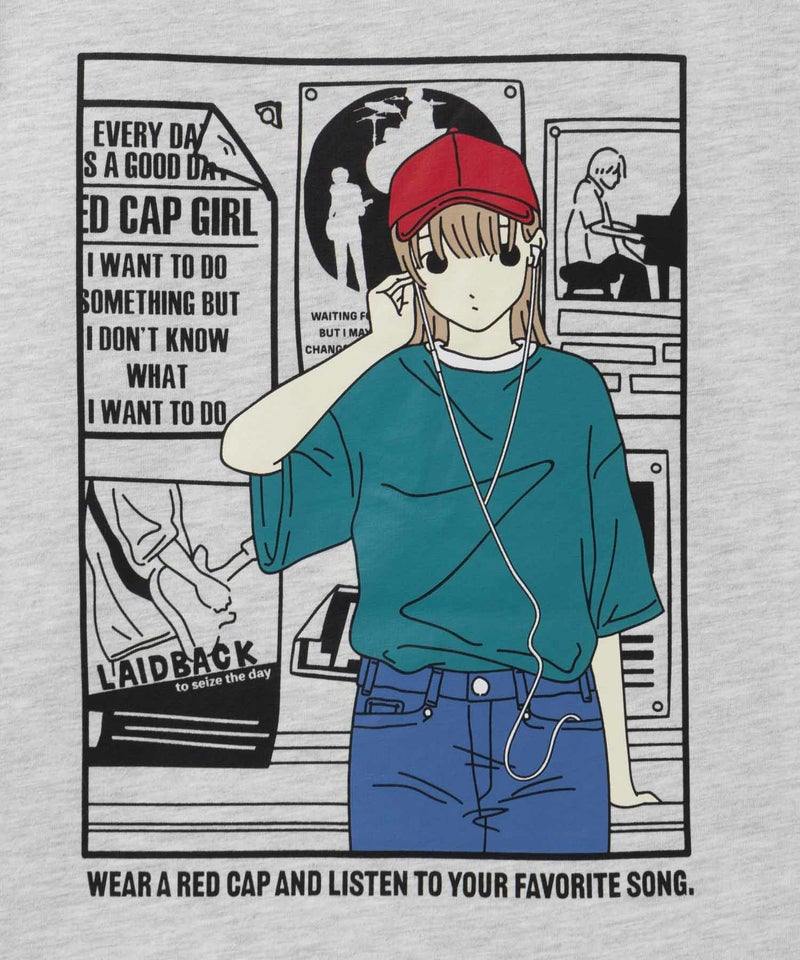 RED CAP GIRL 天竺バックプリントTシャツ メンズ メール便 対応商品商品画像-19