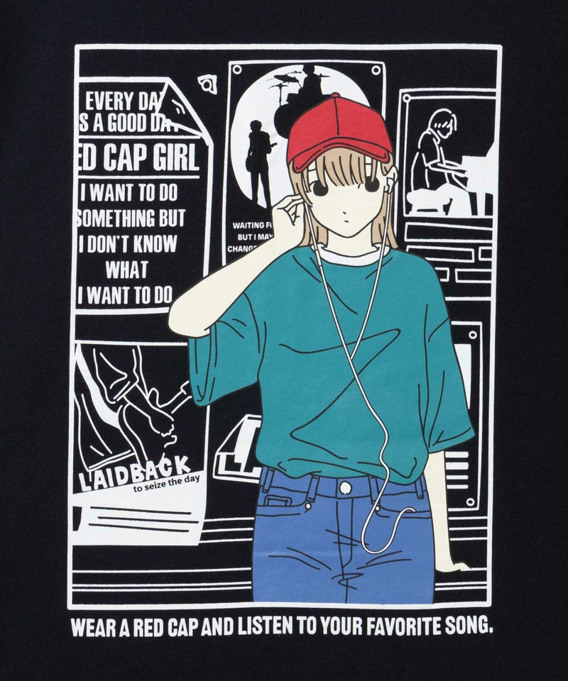 RED CAP GIRL 天竺バックプリントTシャツ メンズ メール便 対応商品商品画像-23