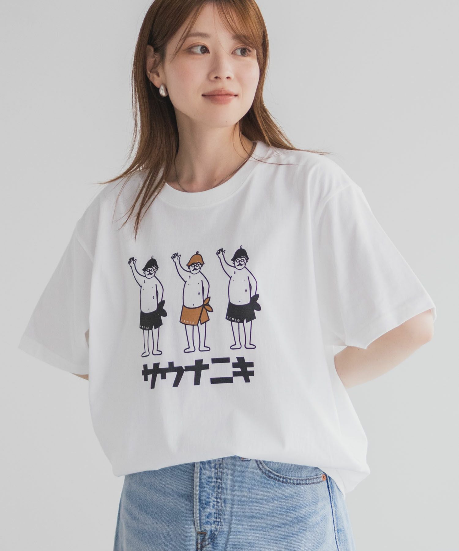 サウナニキオーバーサイズTシャツ メンズ