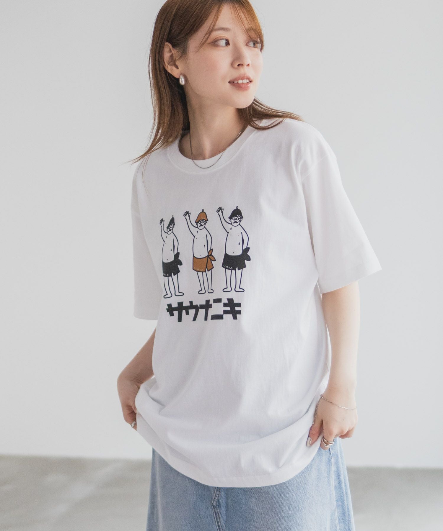 サウナニキオーバーサイズTシャツ メンズ