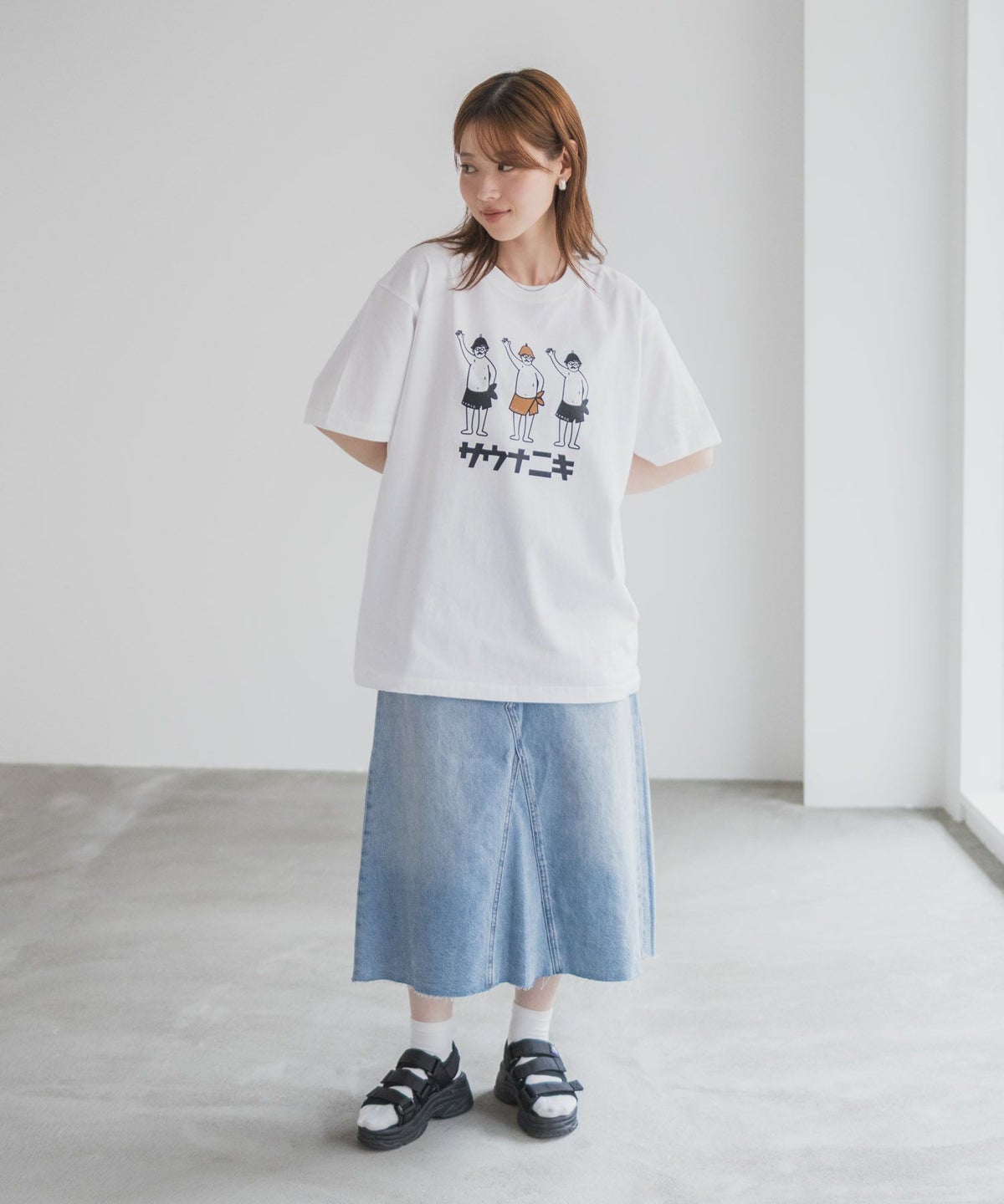 【WEB限定】サウナニキオーバーサイズTシャツ メンズ ネコポス 対応商品