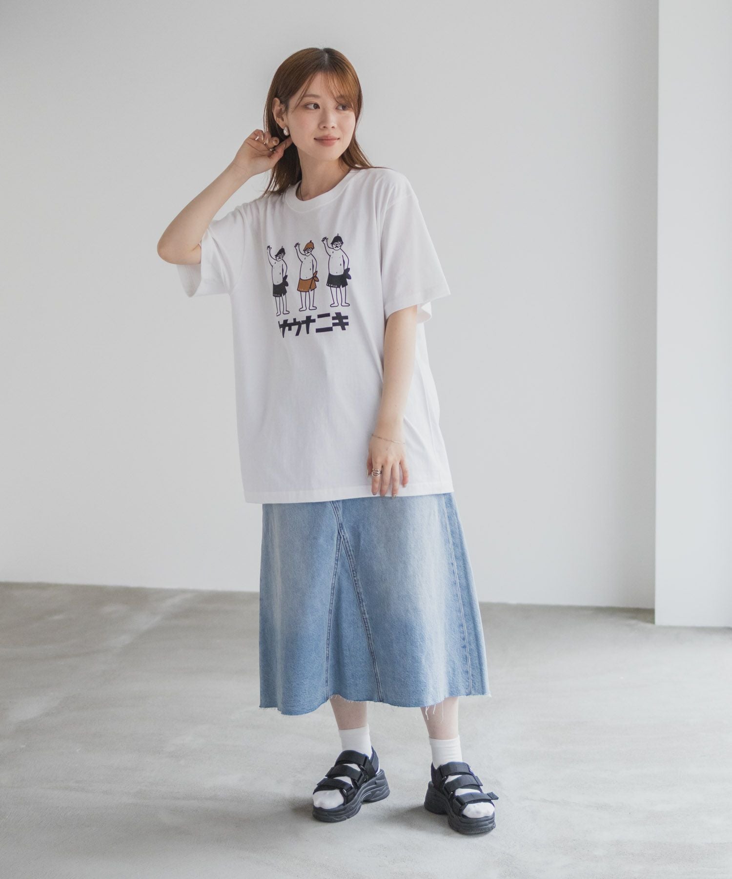 サウナニキオーバーサイズTシャツ メンズ