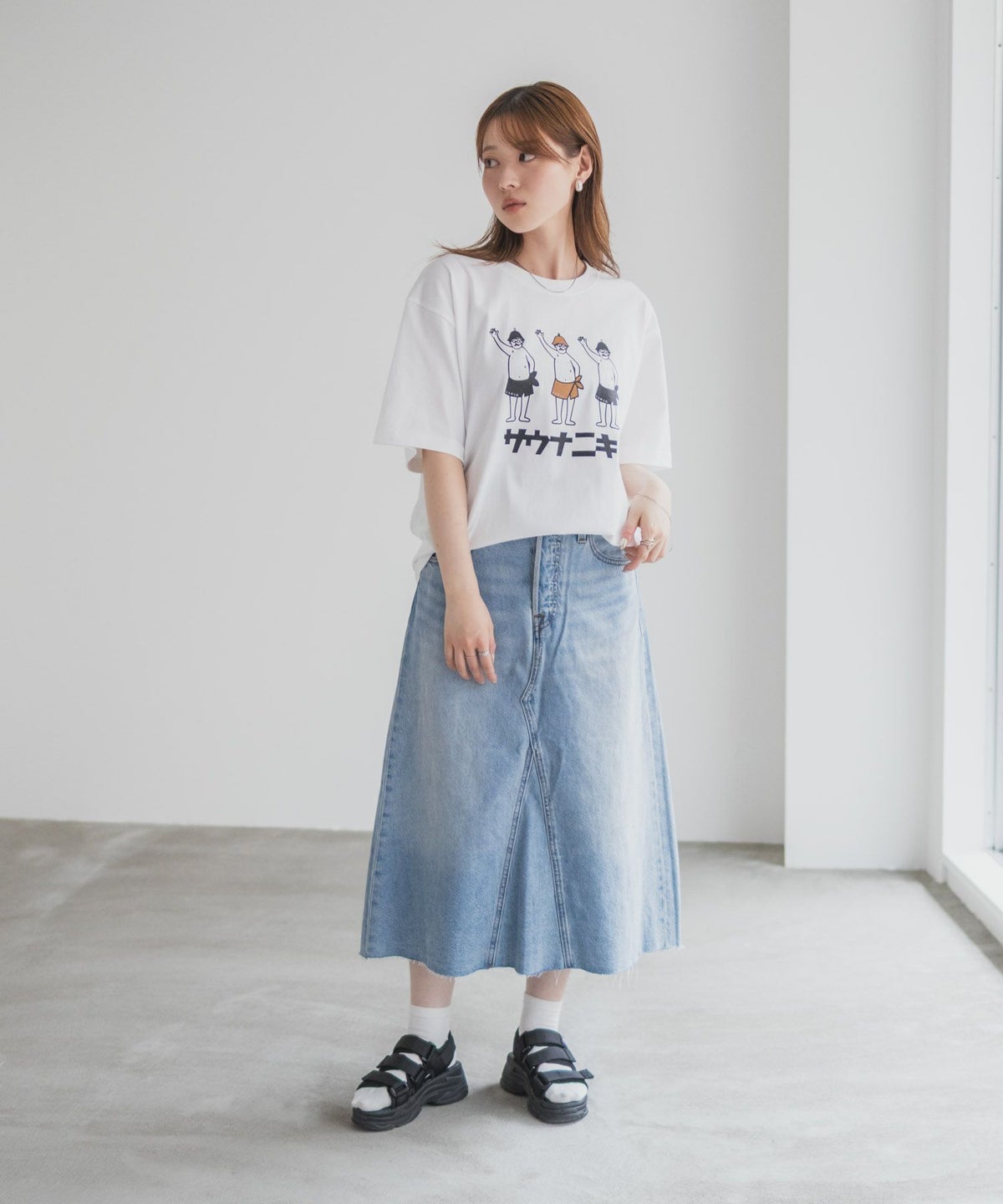 【WEB限定】サウナニキオーバーサイズTシャツ メンズ ネコポス 対応商品