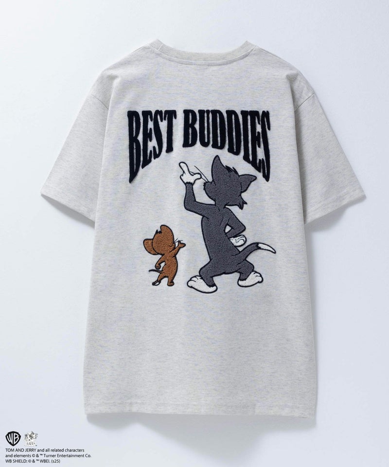 Tom and Jerry バックサガラ刺繍Tシャツ メンズ メール便 対応商品商品画像-1