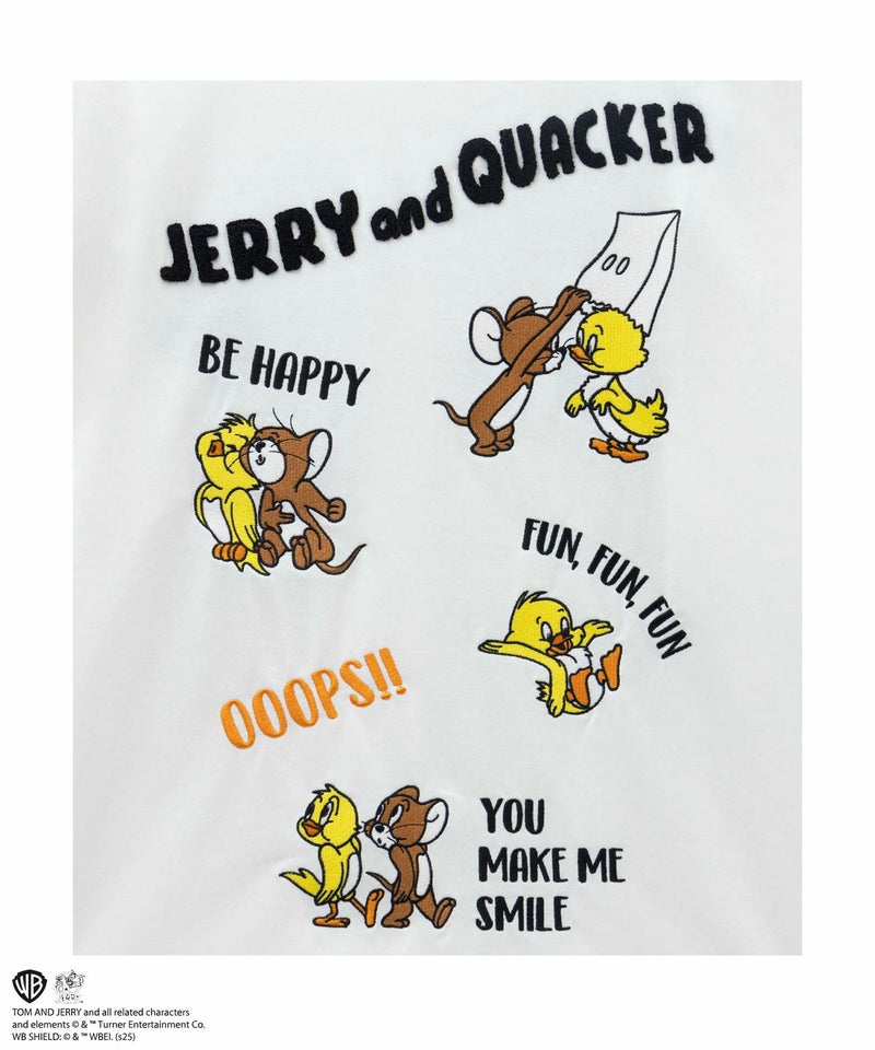 Tom and Jerry マッスルズバックサガラ刺繍Tシャツ メンズ メール便 対応商品商品画像-6
