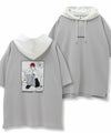 RED CAP GIRL ポンチ素材バックプリントフードTシャツ メンズ商品サムネイル-2
