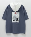 RED CAP GIRL ポンチ素材バックプリントフードTシャツ メンズ商品サムネイル-4