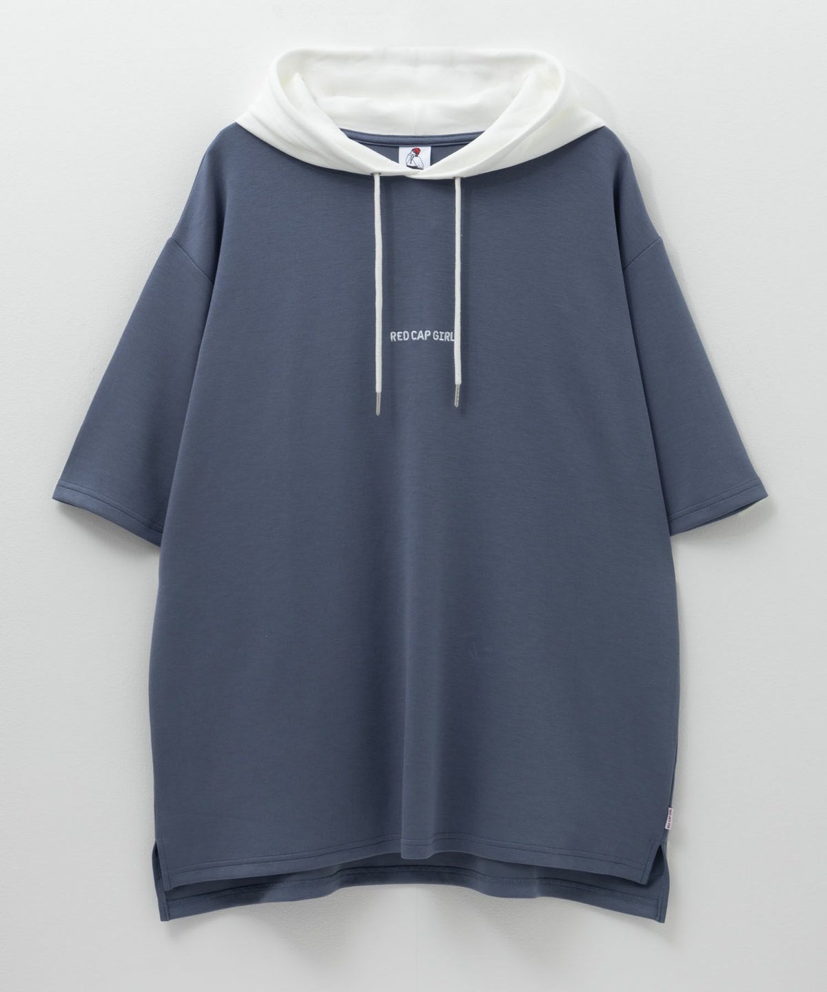 RED CAP GIRL ポンチ素材バックプリントフードTシャツ メンズ