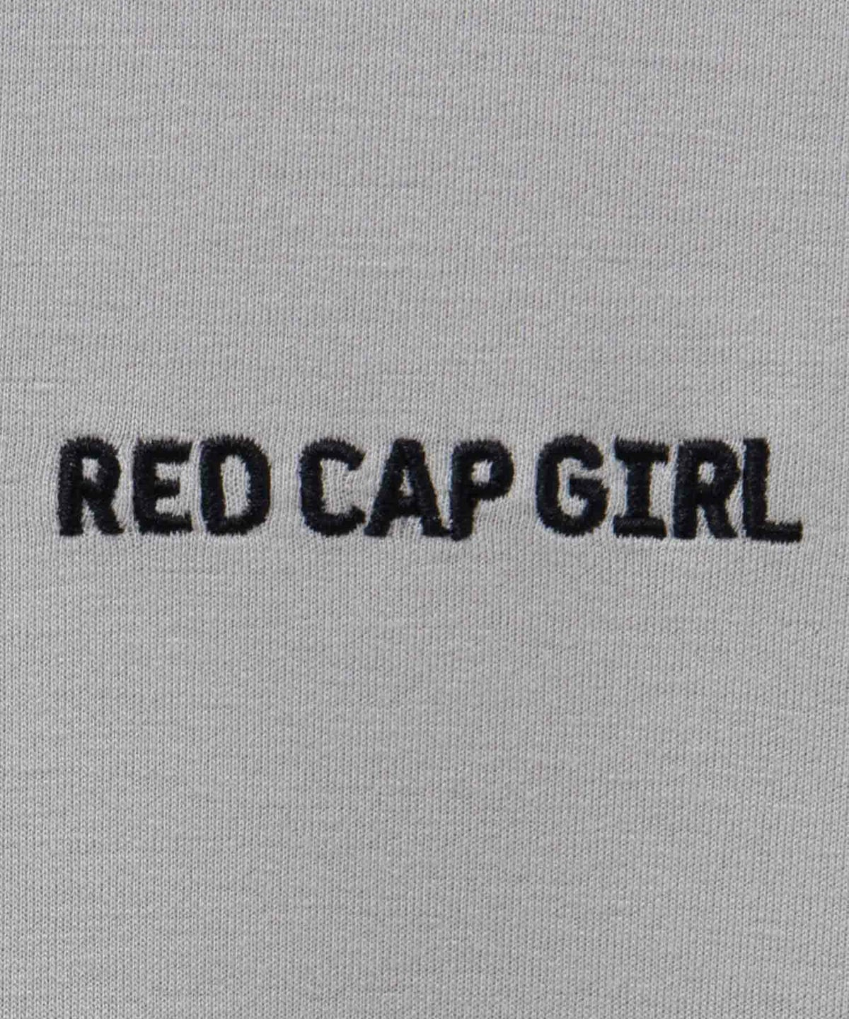 RED CAP GIRL ポンチ素材バックプリントフードTシャツ メンズ