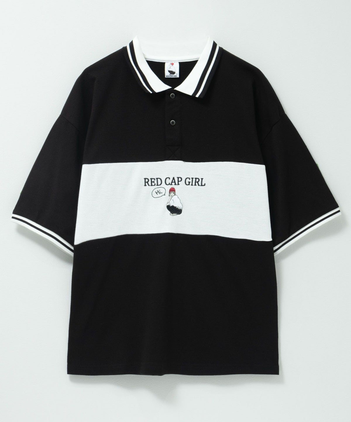 RED CAP GIRL 鹿の子切替ポロシャツ メンズ